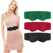 JASGOOD Women Stretchy Belt for Dresses Vintage Elastic Wide Waist Belt… - JASGOOD OFFICIAL
